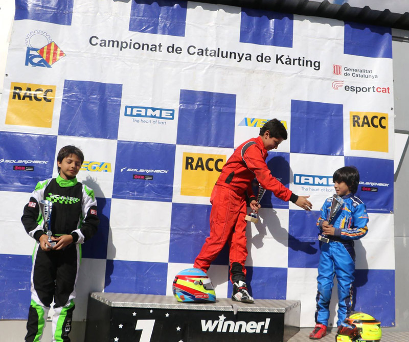 Doble Podio en el estreno del Campeonato Catalán de Karting